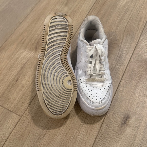 NIKE Air Force One Platform Sneakers White Classic Style Gym Shoes - Picture 7 of 7